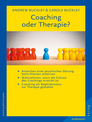 cover image of Coaching oder Therapie?